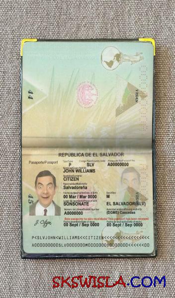 Salwador zdjęcie do paszportu pliki PSD, skan i fotografowany obraz